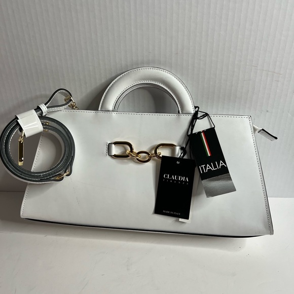 NWT Claudia Firenze CL10536 top handle Italian leather bag/...